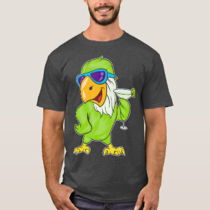 Camiseta Funny Parrots Tropical Hawaiano