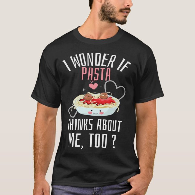 Camiseta Funny Pasta Italian Food Lover Fast Food Cute Past (Anverso)