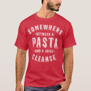 Camiseta Funny Pasta y una limpieza de jugo italiana Vegan