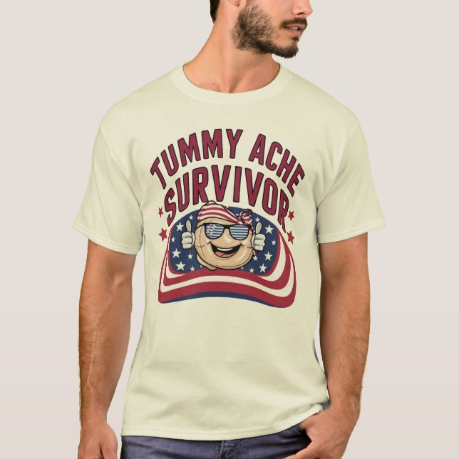 Camiseta Funny Patriotic Dad Tee - Sobreviviente de los Ach (Anverso)
