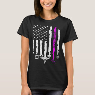 Camiseta Funny Patriotic Physician Associated USA Flag PA N