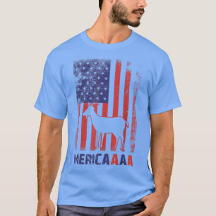 Camiseta Funny patriótica cabra 4 de julio amantes de cabra