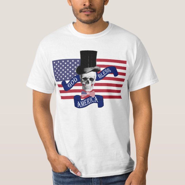 Camiseta Funny patriótico americano (Anverso)