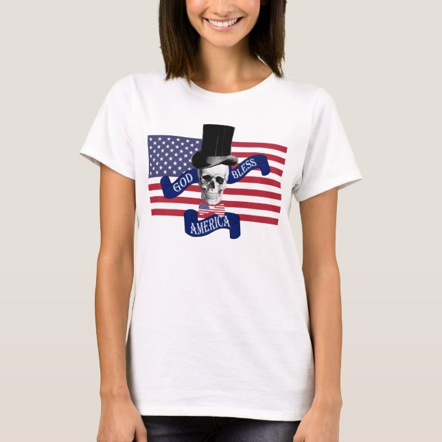 Camiseta Funny patriótico americano (Anverso)