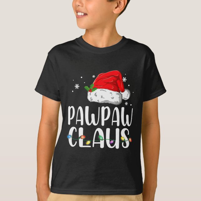 Camiseta Funny Pawpaw Claus Christmas Pajamas Santa  (Anverso)