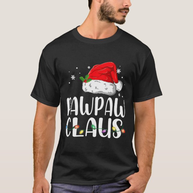 Camiseta Funny Pawpaw Claus Christmas Pajamas Santa  (Anverso)