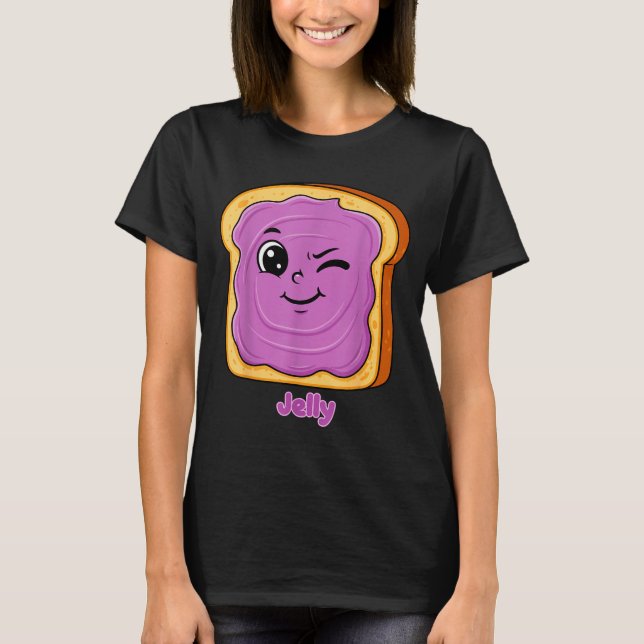 Camiseta Funny Peanut Butter-jelly Friends Cute Food Matchi (Anverso)