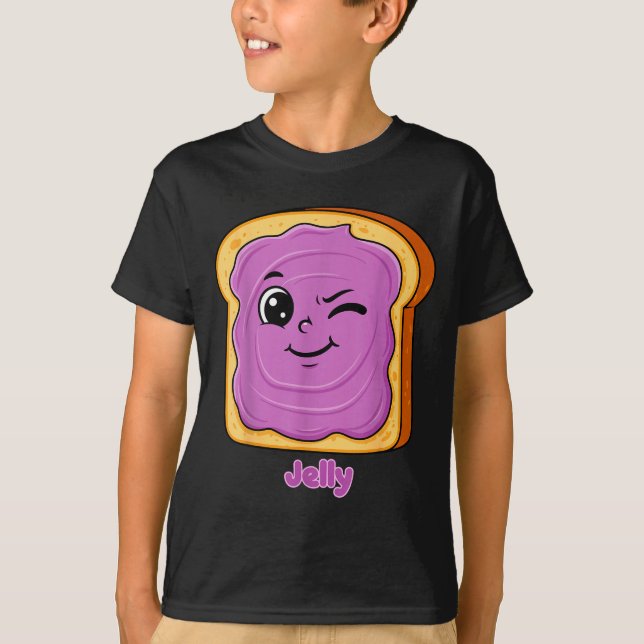 Camiseta Funny Peanut Butter-jelly Friends Cute Food Matchi (Anverso)