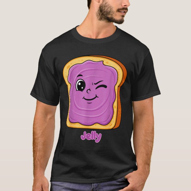 Camiseta Funny Peanut Butter-jelly Friends Cute Food Matchi (Anverso)