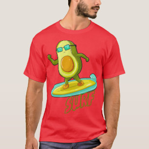 Camiseta Funny Pegatina de aguacate Surf