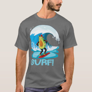 Camiseta Funny pegatina de Surfing Aguacate Classic TShirt