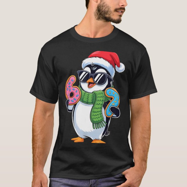 Camiseta Funny Penguin Six Seven 67 Ice Cream Christmas Boy (Anverso)