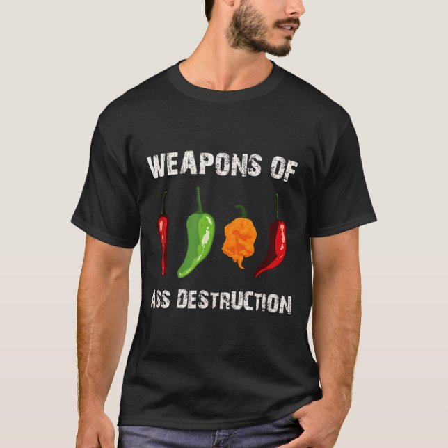 Camiseta Funny Pepper Chili Head Scy Hot Foods  (Anverso)