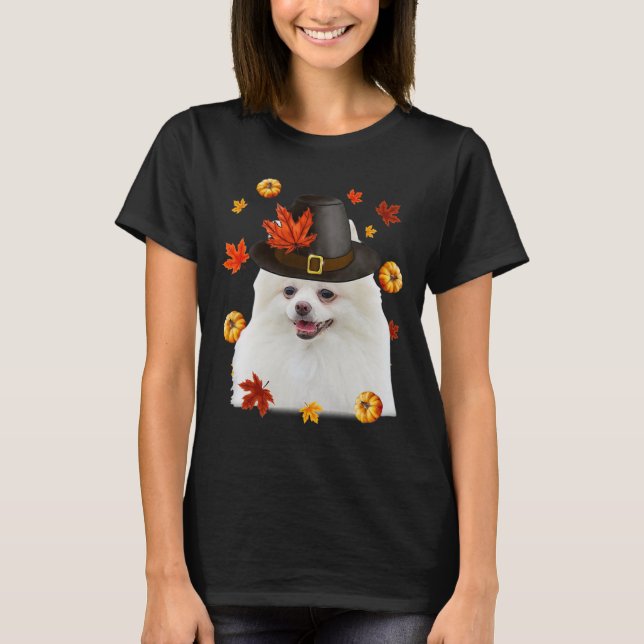 Camiseta Funny Peregrino Pomerano Peregrino Gorra Caer Feli (Anverso)