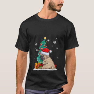 Camiseta Funny Perros Amantes Frenchie Santa hat Navidades 