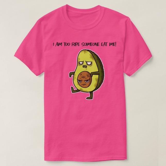 Camiseta Funny Personalizado Aguacate (Diseño del anverso)
