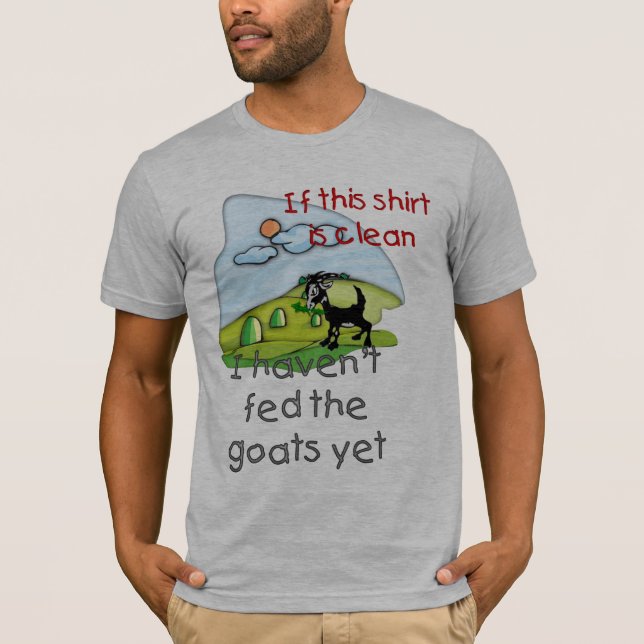 Camiseta Funny Personalizado Cabra Shirt Bella Canvas (Anverso)