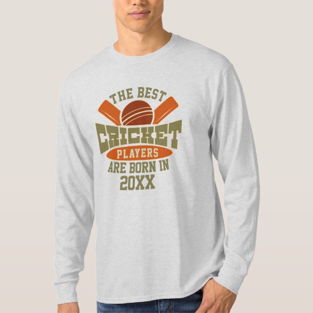 Camiseta Funny Personalizado Cricket Nombrado por el Día de (Anverso)