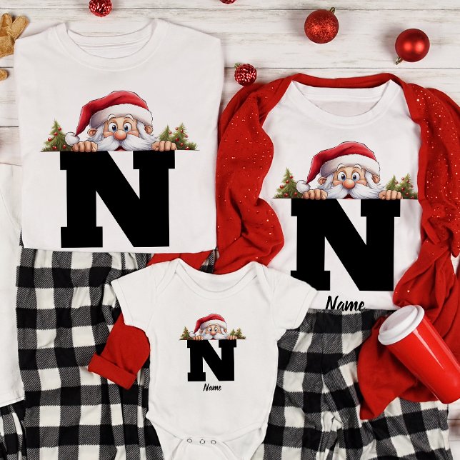 Camiseta Funny Personalizado de Navidades de familia monogr (Subido por el creador)