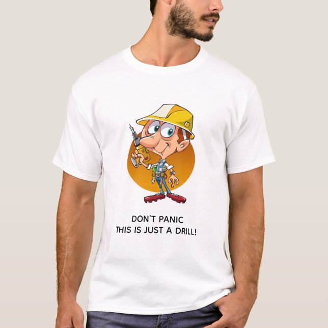 Camiseta Funny Personalizado de trabajadores de construcció (Anverso)