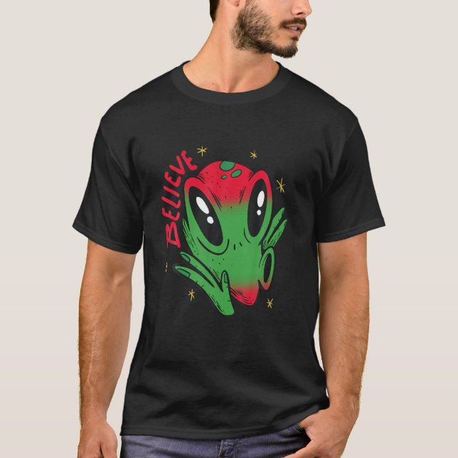 Camiseta Funny Personalizado extranjera cree, Guay Aliens L (Anverso)