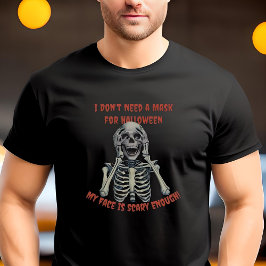 Camiseta Funny Personalizado Halloween Skeleton