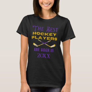 Camiseta Funny Personalizado Hockey Año de nacimiento Cumpl