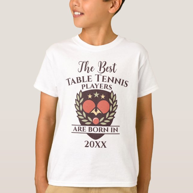 Camiseta Funny Personalizado Nacimiento Año Nacimiento Mesa (Anverso)