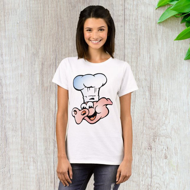 Camiseta Funny Personalizado Pig Chef con Gorra (Subido por el creador)