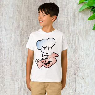 Camiseta Funny Personalizado Pig Chef con Gorra