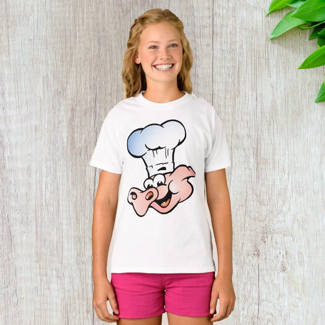 Camiseta Funny Personalizado Pig Chef con Gorra (Subido por el creador)