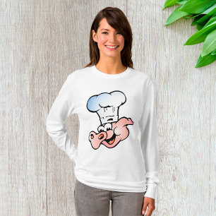 Camiseta Funny Personalizado Pig Chef con Gorra