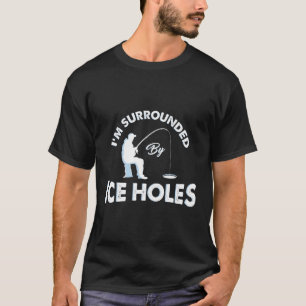 Camiseta Funny Pesca De Hielo Larga Manga Que Estoy Rodeado