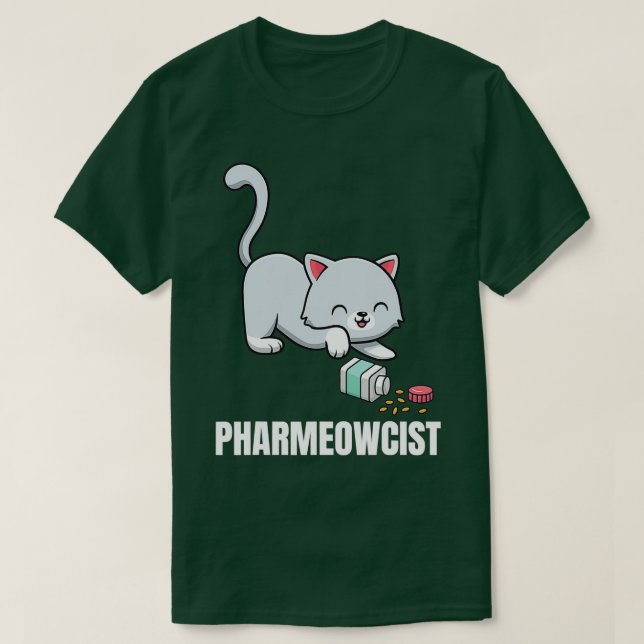 Camiseta Funny Pharmacist Cat Pharmacy (Diseño del anverso)