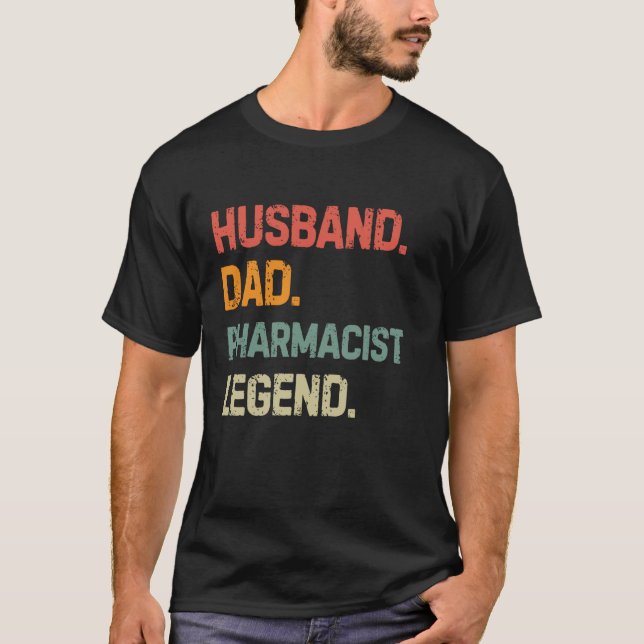 Camiseta Funny Pharmacist Husband Dad Pharmacist Legend Fat (Anverso)