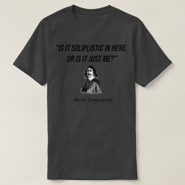 Camiseta Funny Philosophy Major Student Teacher Descartes P (Diseño del anverso)