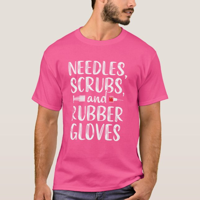 Camiseta Funny Phlebotomist Phlebotomy Technical Needles N (Anverso)