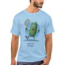Funny Pickle Playing Pickleball Custom Text