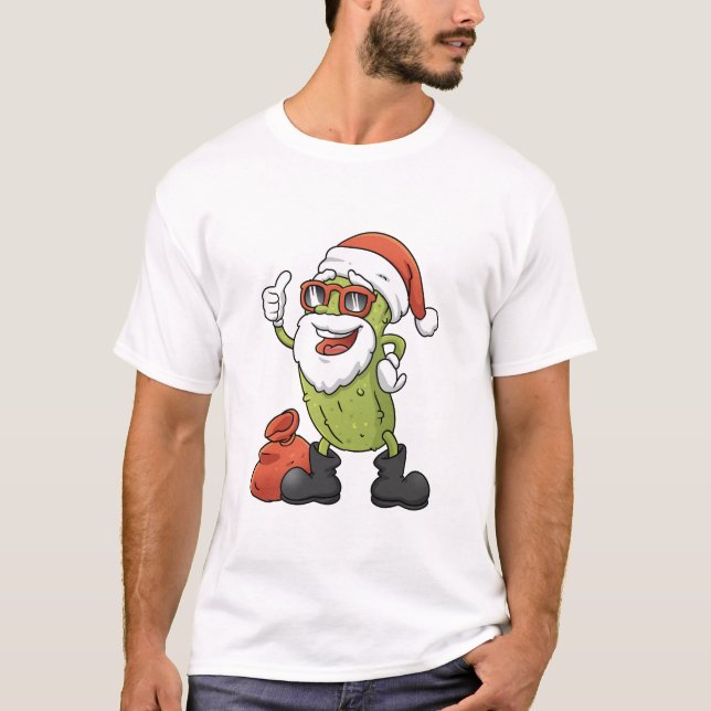 Camiseta Funny Pickle Santa Claus Navidades Personalizado (Anverso)
