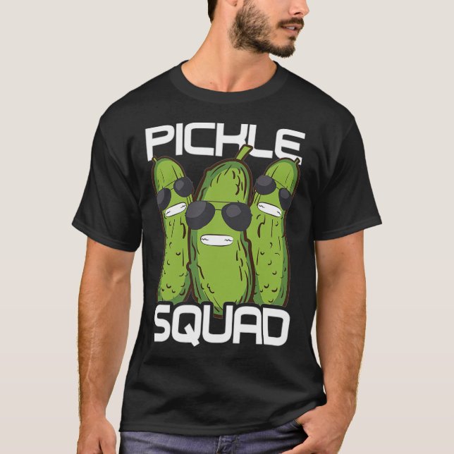 Camiseta Funny Pickle Squad Novelty Gift Men Kids Big squad (Anverso)