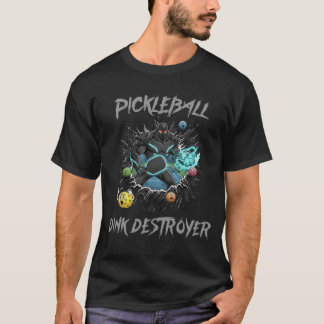 Camiseta Funny Pickleball Dink Destroyer Mascot