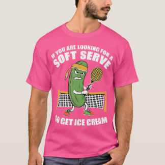 Camiseta Funny Pickleball Jugando Pickle Tennis Soft Sirve