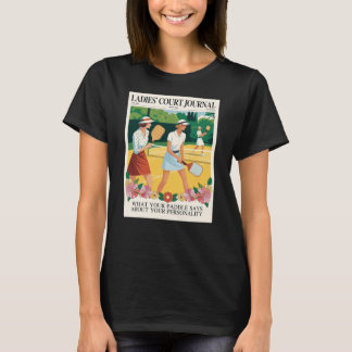 Camiseta Funny Pickleball Ladies Court Journal Poster