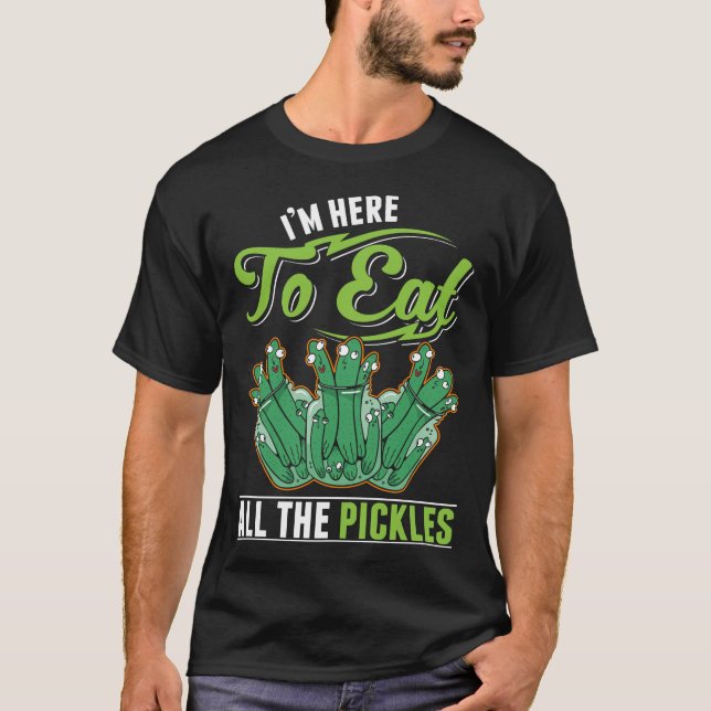 Camiseta Funny Pickles Dill Pickle Eater (Anverso)