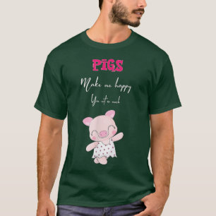 Camiseta Funny pig