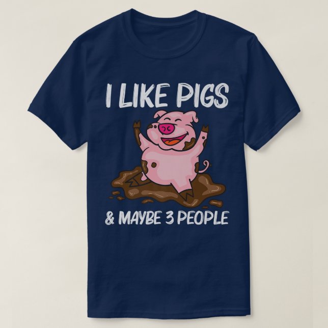 Camiseta Funny Pig Design For Men Women Hog Farmer Farm Ani (Diseño del anverso)