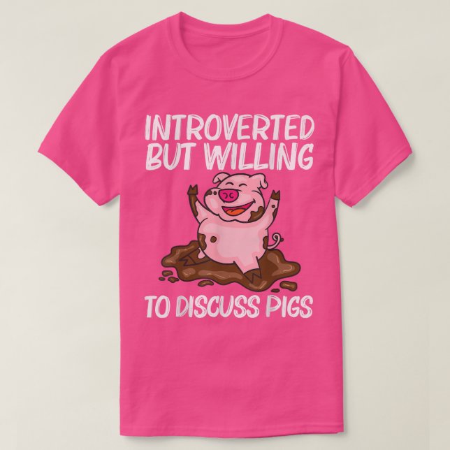 Camiseta Funny Pig Design For Men Women Hog Farmer Farm Ani (Diseño del anverso)