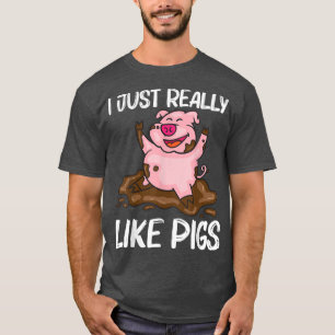 Camiseta Funny Pig Design For Men Women Hog Farmer Farm Ani
