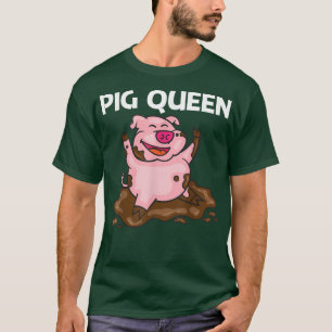 Camiseta Funny Pig Design For Women Mom Hog Farmer Farm Ani