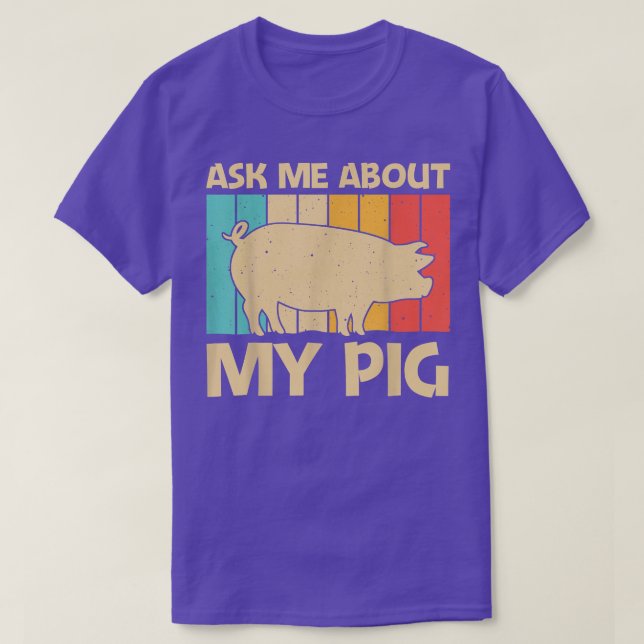 Camiseta Funny Pig For Men Women Bacon Animal Lover Swine F (Diseño del anverso)